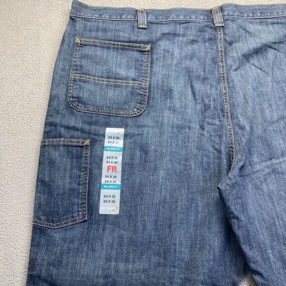 Carhartt Denim 2112 CAT 2 Jeans Size 54x30 Mens Flame  Resistan Relaxed Fit New - Picture 9 of 16